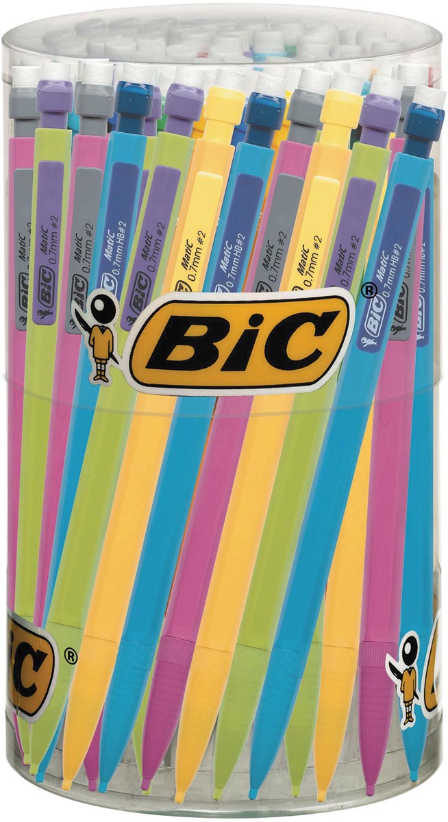 Bic vulpotlood Matic Fun, in geassorteerde kleuren, display van 60 stuks afbeelding