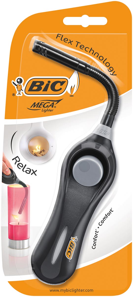 BIC Megalighter flex, geassorteerde kleuren, blister van 1 stuk afbeelding