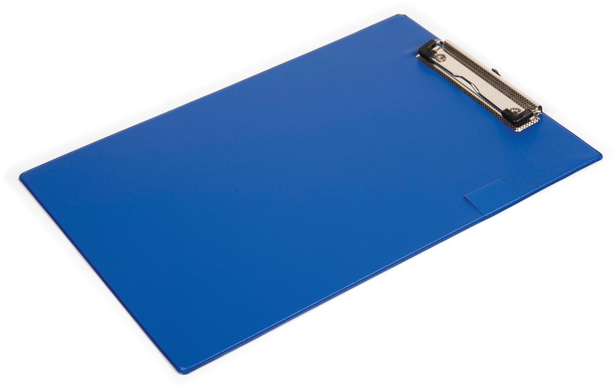 Pergamy klemplaat, voor ft A4, uit PVC, blauw