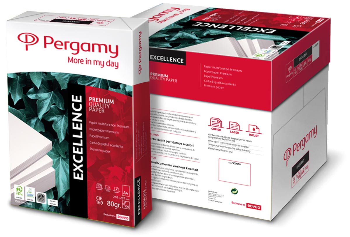 Pergamy Excellence printpapier ft A4, 80 g, pak van 500 vel