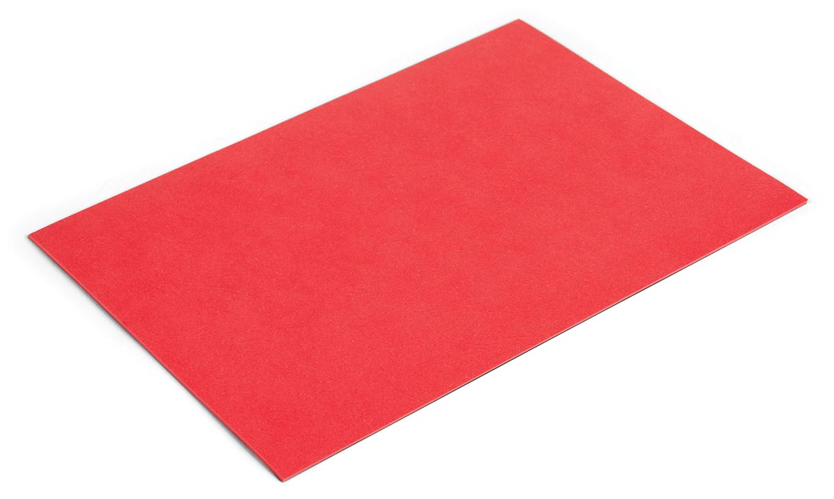 Pergamy omslagen, ft A4, karton lederlook, 250 micron, pak van 100 stuks, rood afbeelding