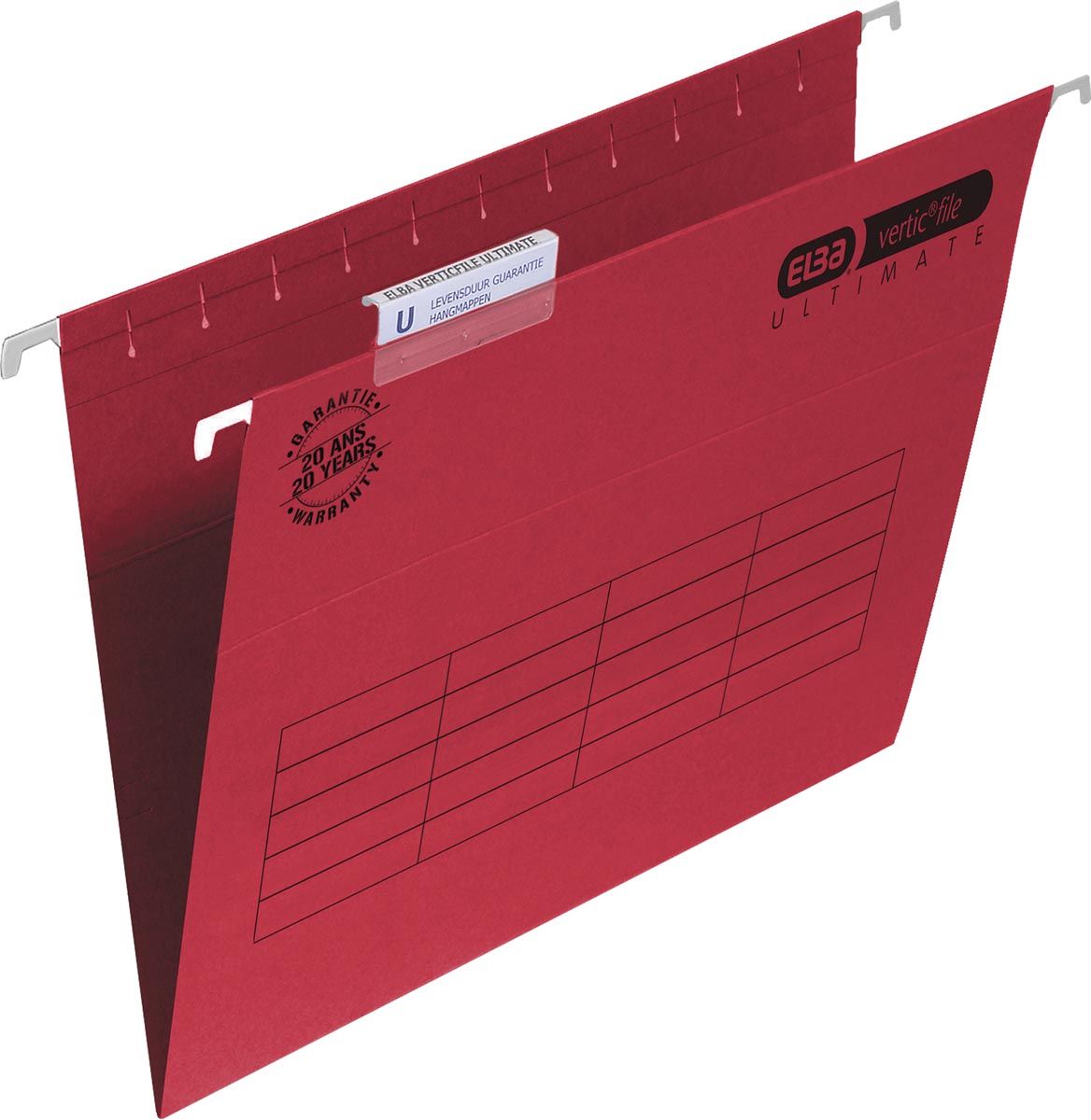 Elba hangmappen voor laden Verticfile Ultimate rood