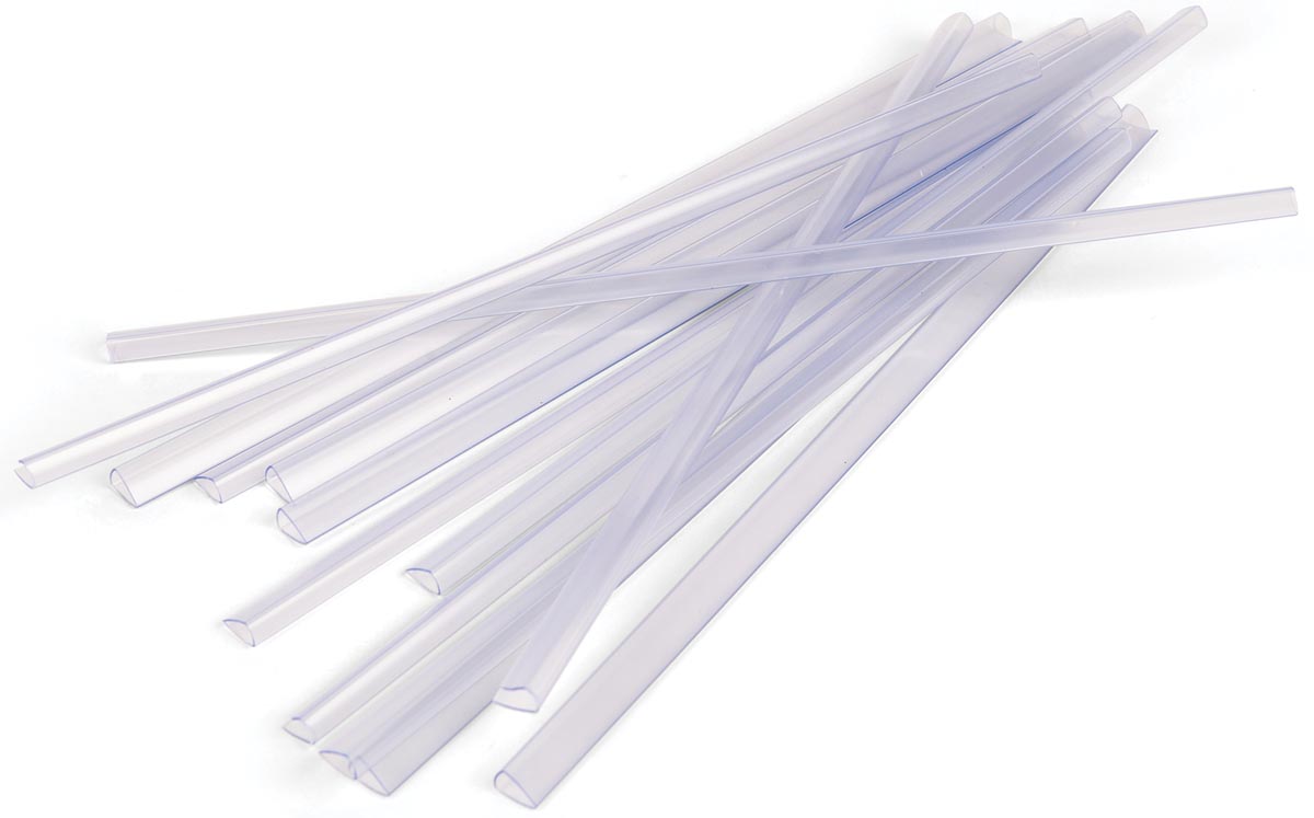 Pergamy klemstrips, pak van 25 stuks, 3 mm, transparant