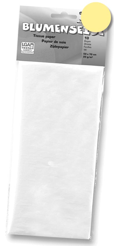 Folia zijdepapier citroengeel Folia zijdepapier citroengeel