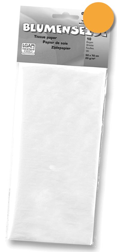 Folia zijdepapier lichtoranje afbeelding