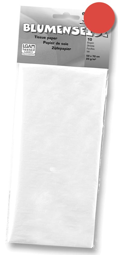 Folia zijdepapier rood afbeelding