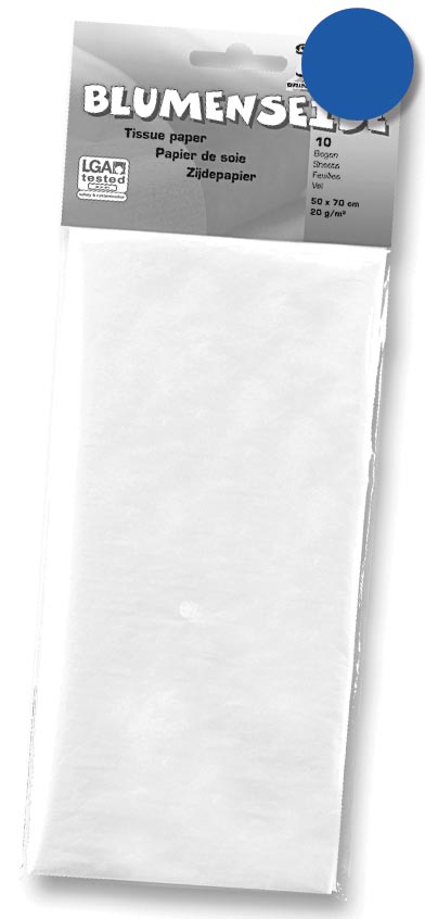 Folia zijdepapier donkerblauw afbeelding