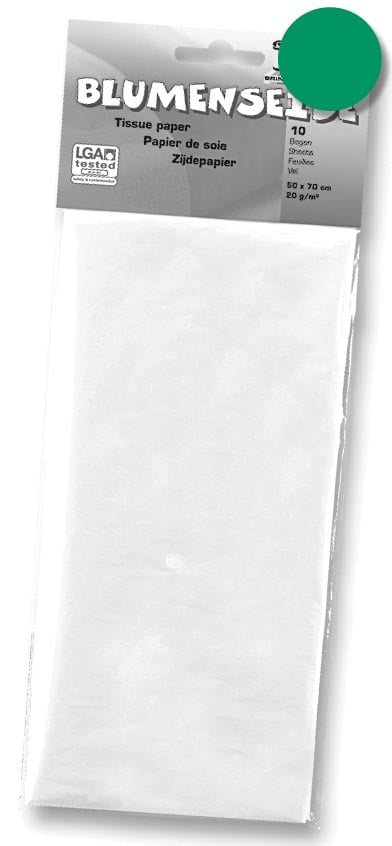 Folia zijdepapier donkergroen afbeelding