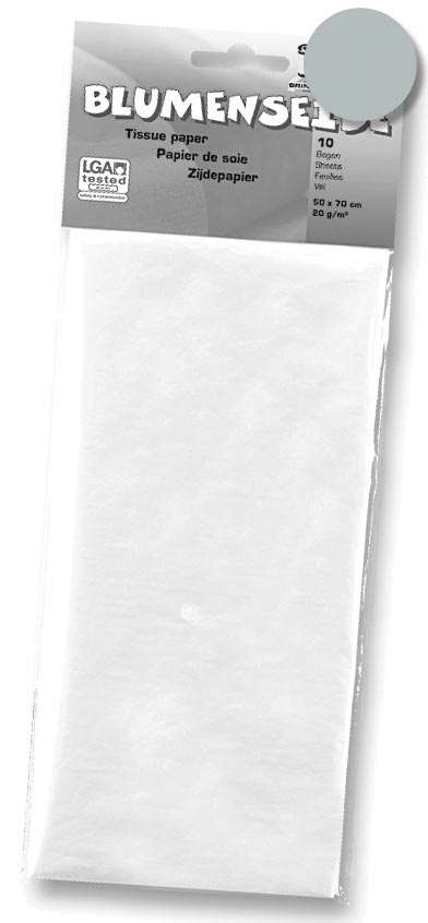 Folia zijdepapier zilver afbeelding