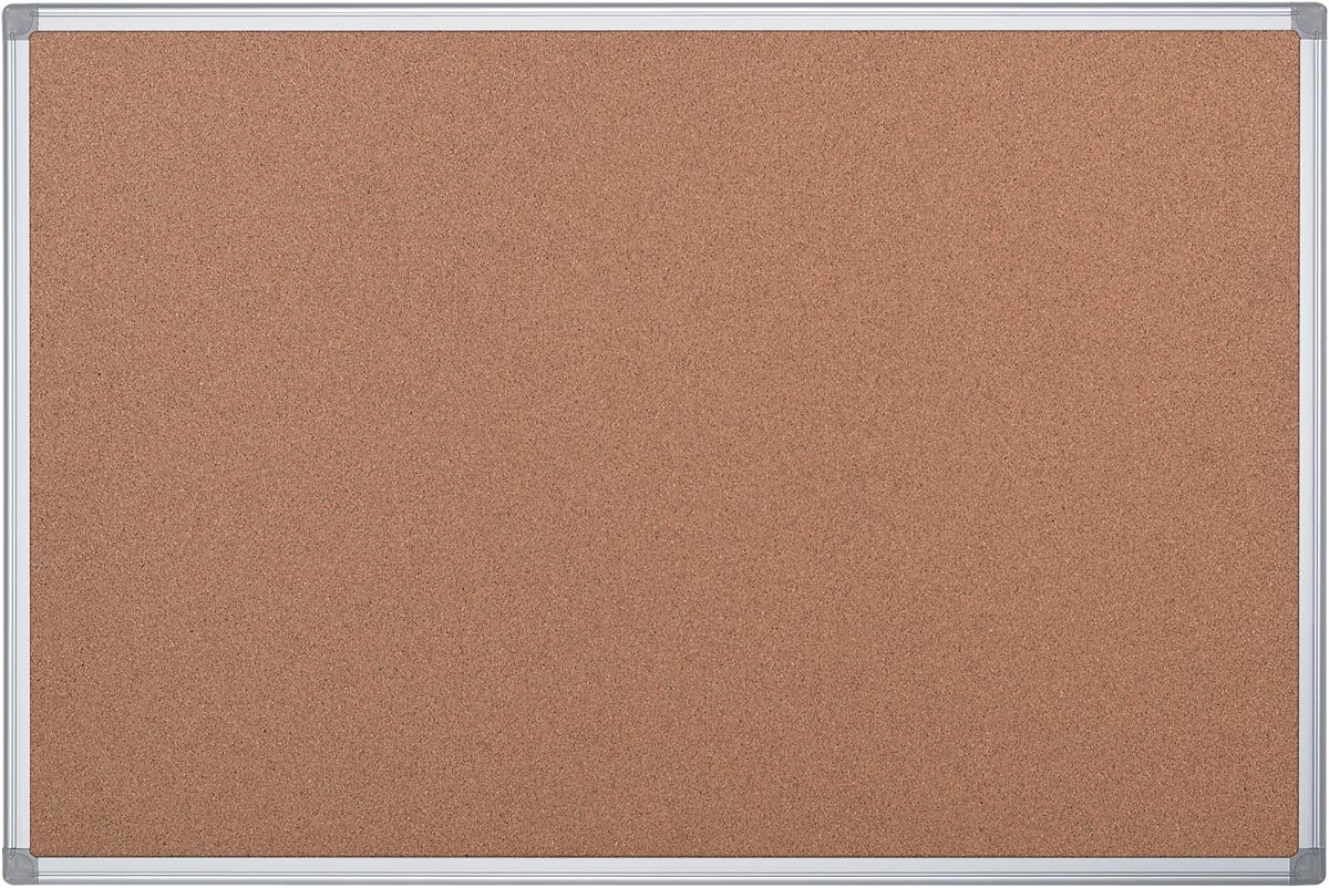 Pergamy kurkbord met aluminium frame ft 120 x 90 cm