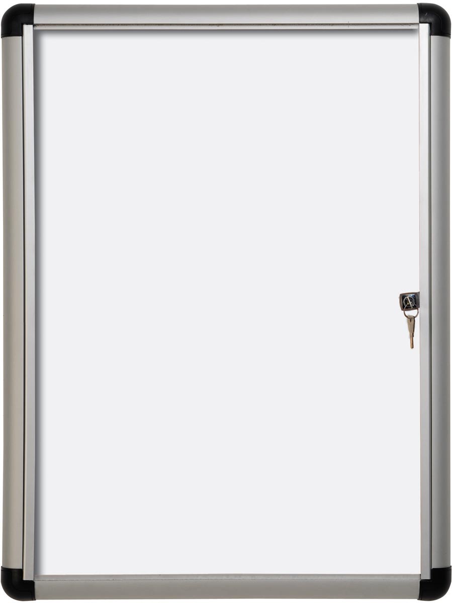 Pergamy Excellence magnetische glazen vitrine Extra Slim ft 6 x A4