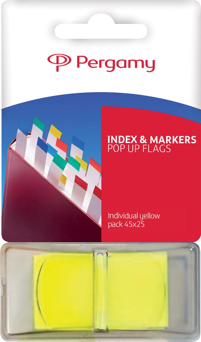 Pergamy Index Ft 43 X 25 Mm Geel huismerk kopen in de aanbieding