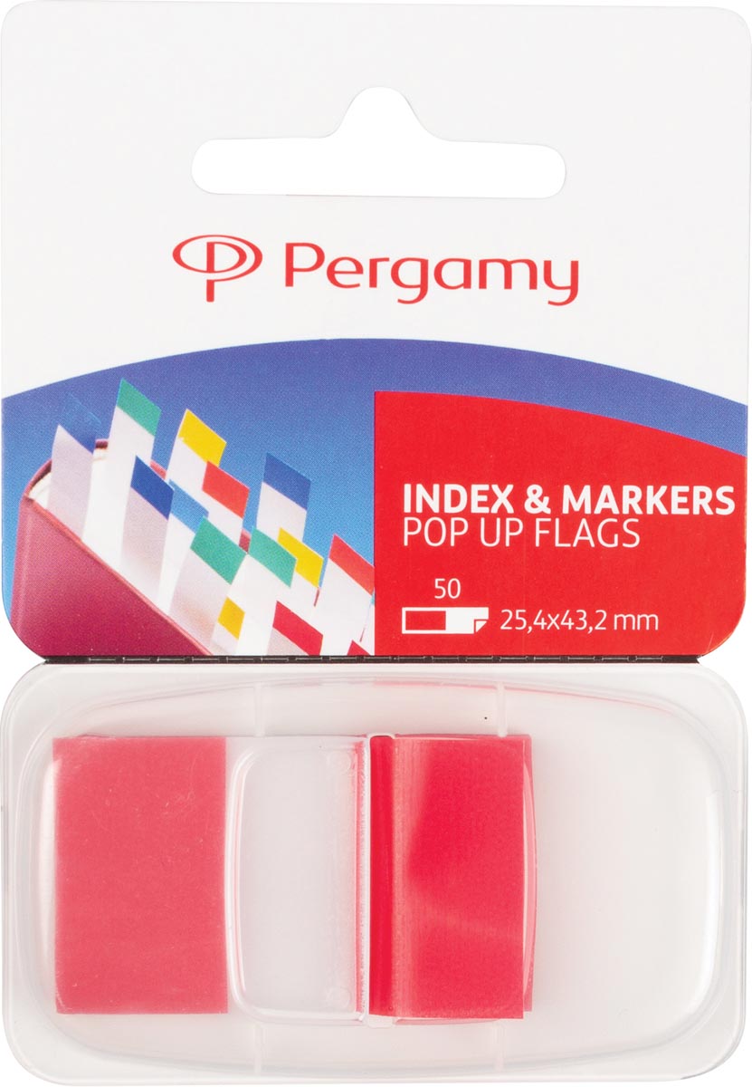 Pergamy index ft 43 x 25 mm, rood afbeelding