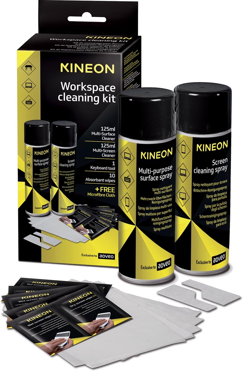 Kineon reinigingsset voor de werkplek