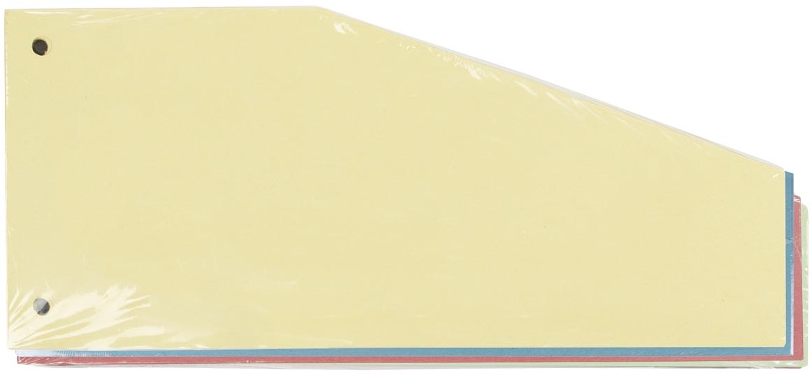 Intercalaires Trapèze Esselte Lot De 100 - Format A4, Carton 190g/m² Recyclé, Perforation 2 Troux, Couleur Chamois