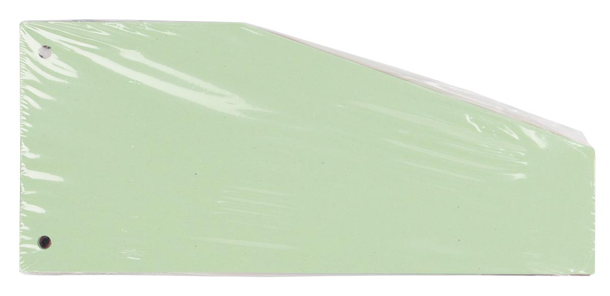 Pergamy trapezium verdeelstroken, pak van 100 stuks, groen afbeelding
