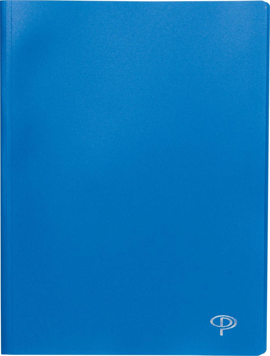 Pergamy showalbum, voor ft A4, met 50 transparante tassen, blauw