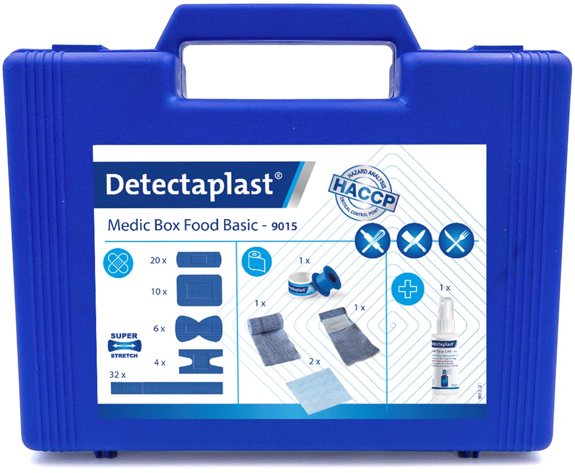 Detectaplast EHBO-koffer Medic Box Food Basic, basiskoffer HACCP afbeelding
