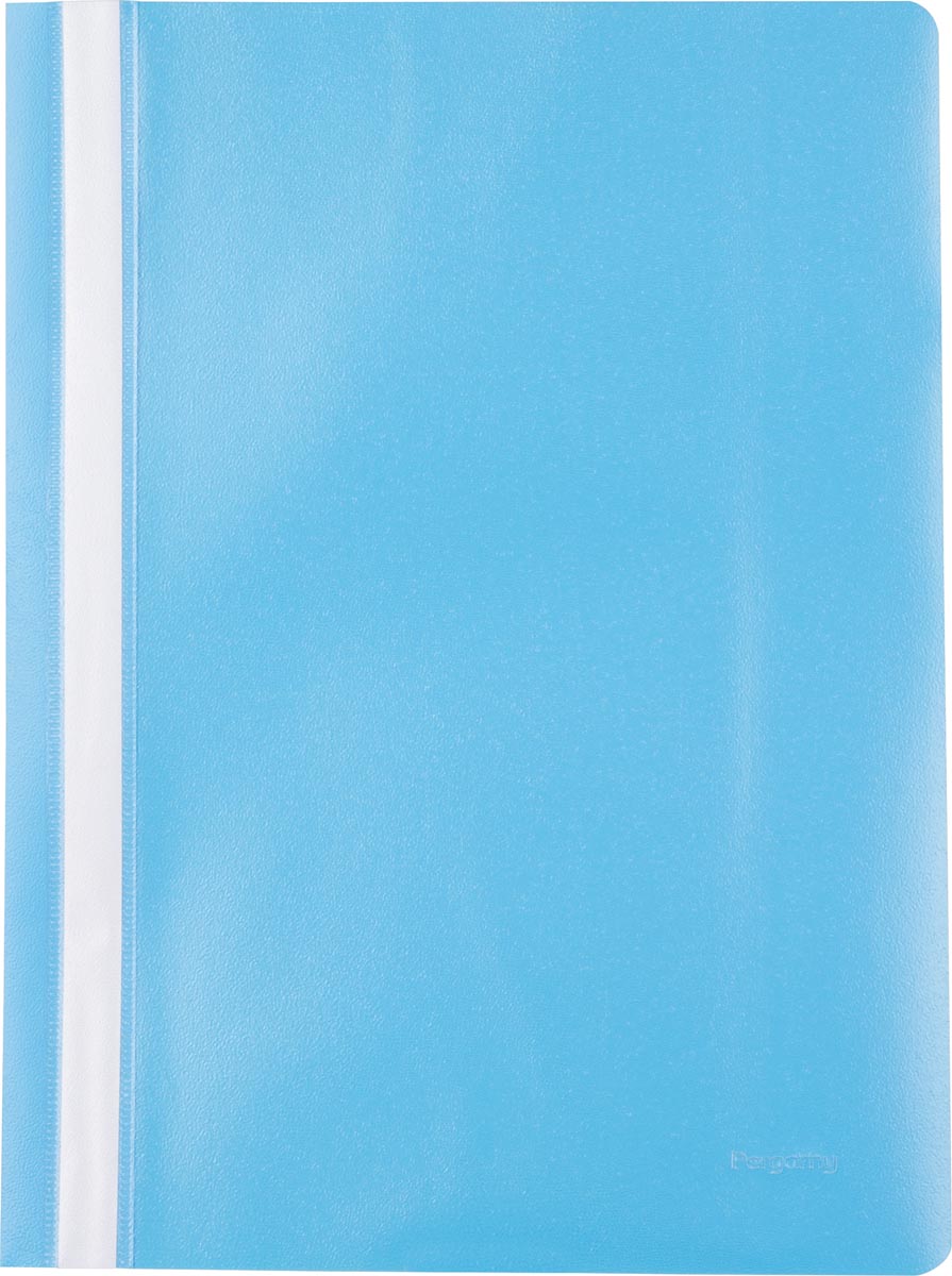 Pergamy snelhechtmap, ft A4, PP, pak van 5 stuks, blauw Pergamy snelhechtmap, ft A4, PP, pak van 5 stuks, blauw