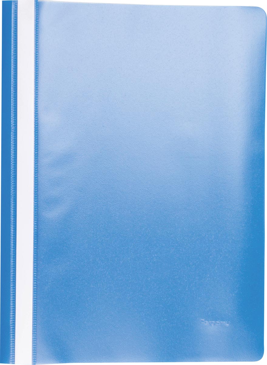 Pergamy snelhechtmap, ft A4, PP, pak van 25 stuks, blauw afbeelding