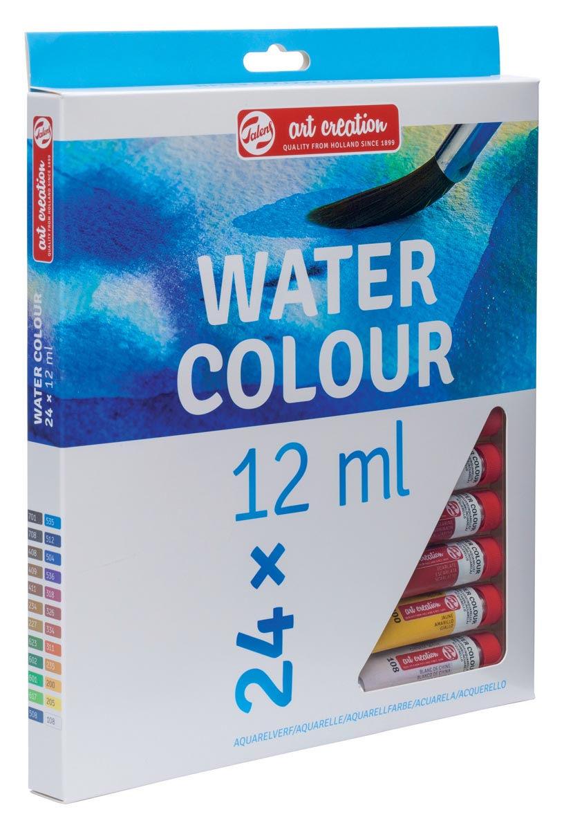 Talens Art Creation aquarelverf 12 ml, set van 24 tubes, assorti afbeelding