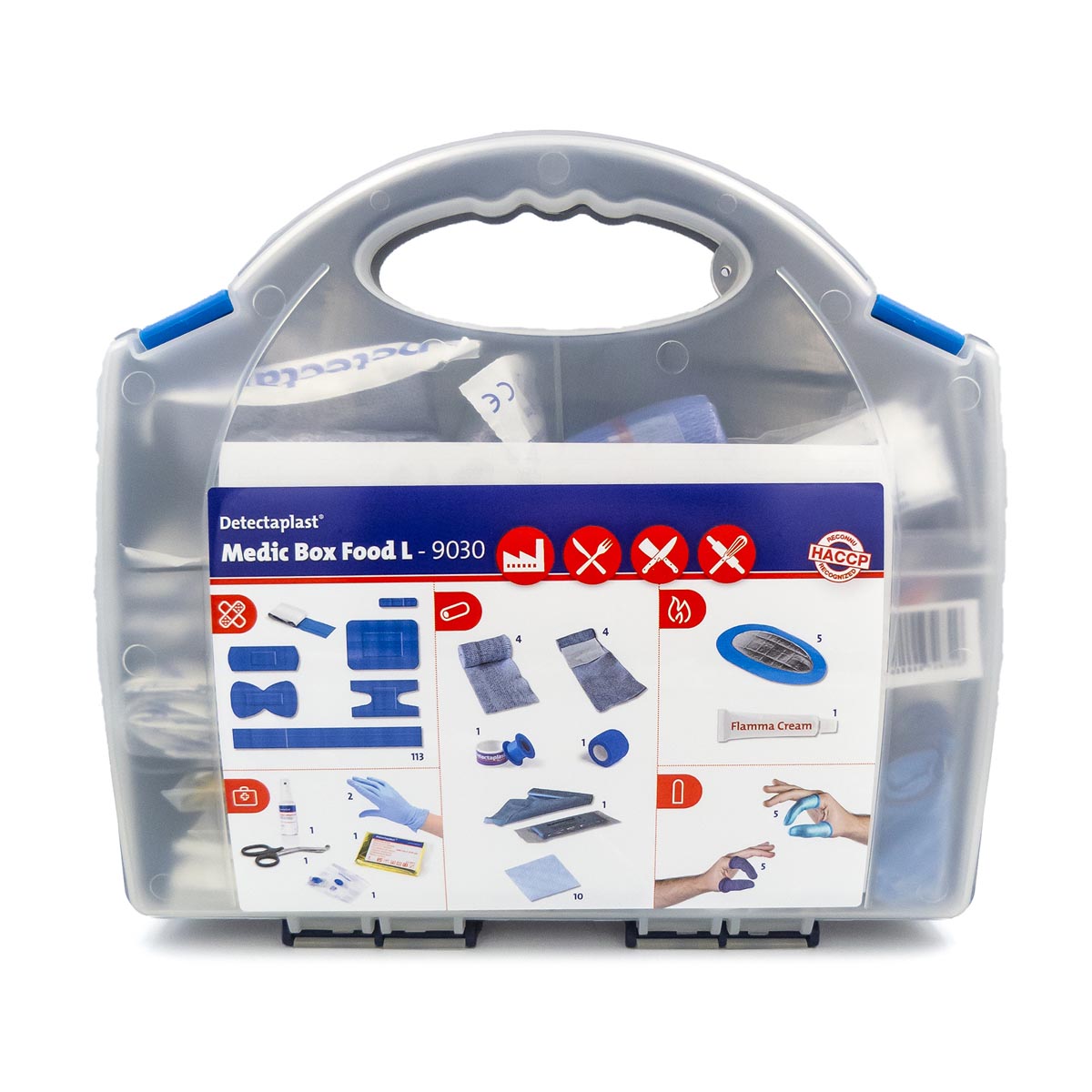 Detectaplast EHBO-koffer Medic Box Food L, HACCP inhoud tot 20 personen Detectaplast EHBO-koffer Medic Box Food L, HACCP inhoud tot 20 personen