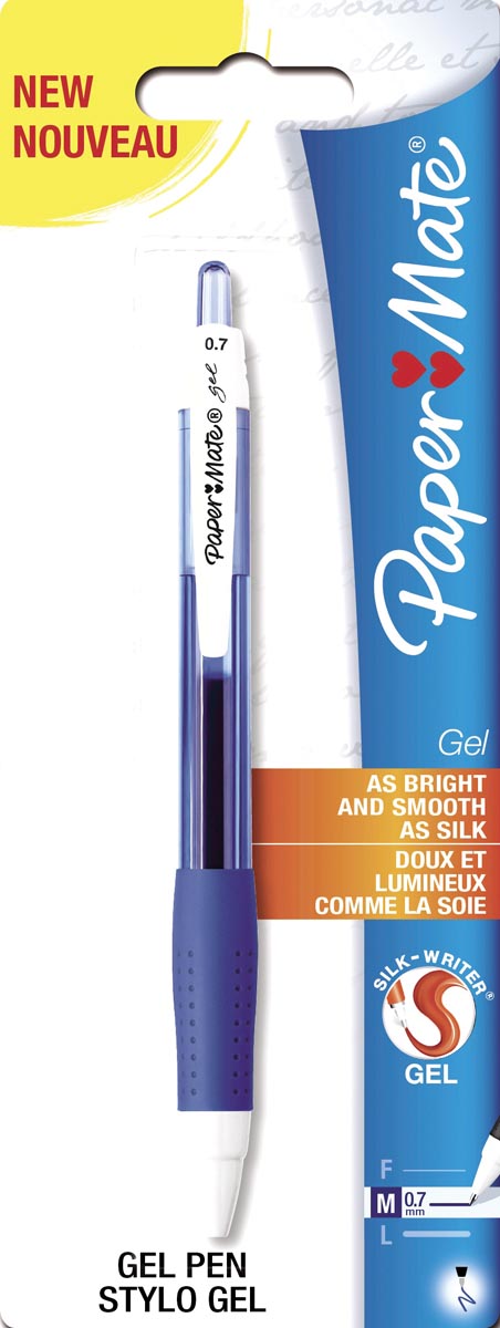 Paper Mate gelroller Gel blauw, op blister