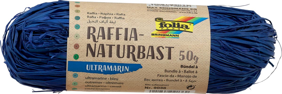 Folia raffia ultramarijn afbeelding