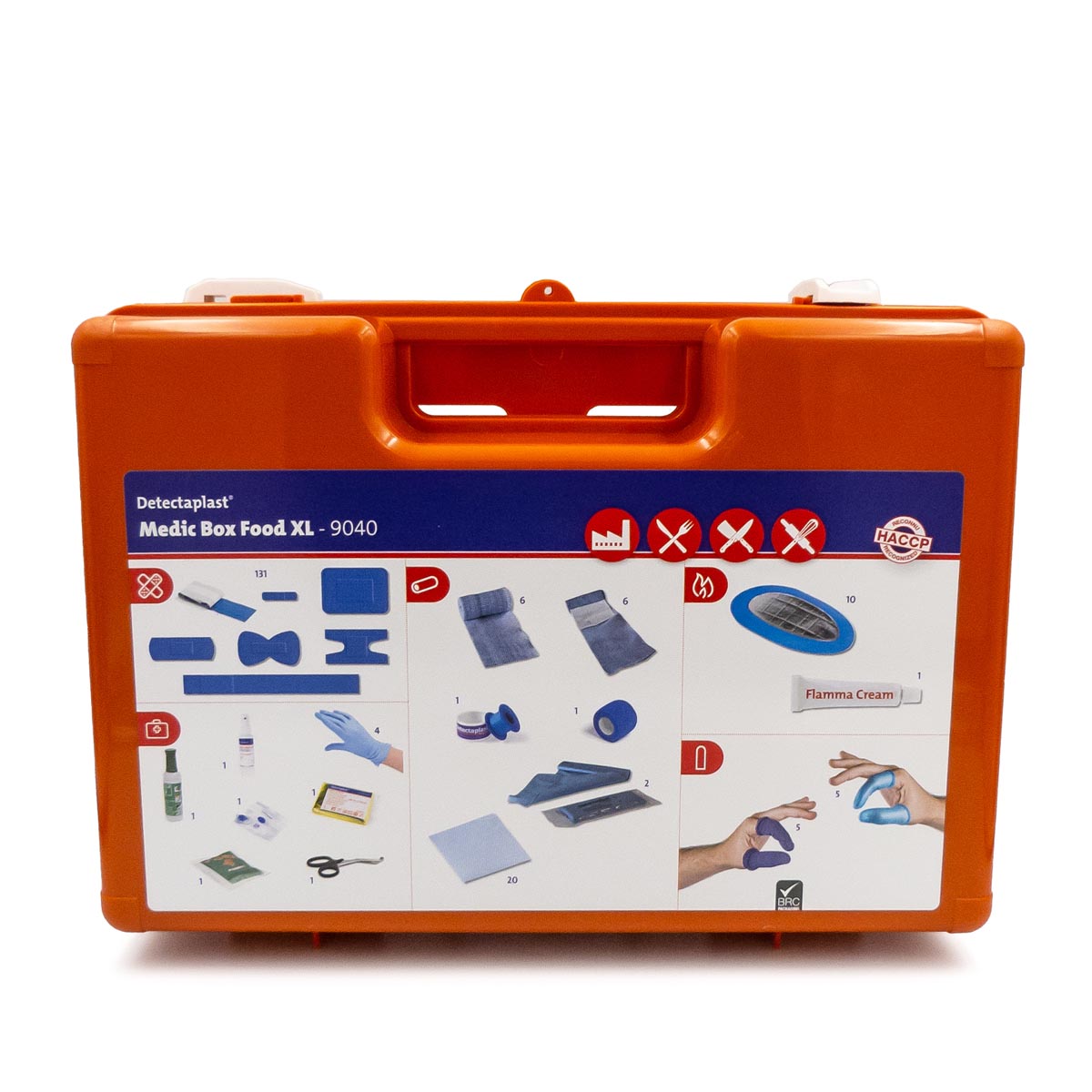Detectaplast EHBO-koffer Medic Box Food XL, HACCP inhoud tot 30 personen Detectaplast EHBO-koffer Medic Box Food XL, HACCP inhoud tot 30 personen
