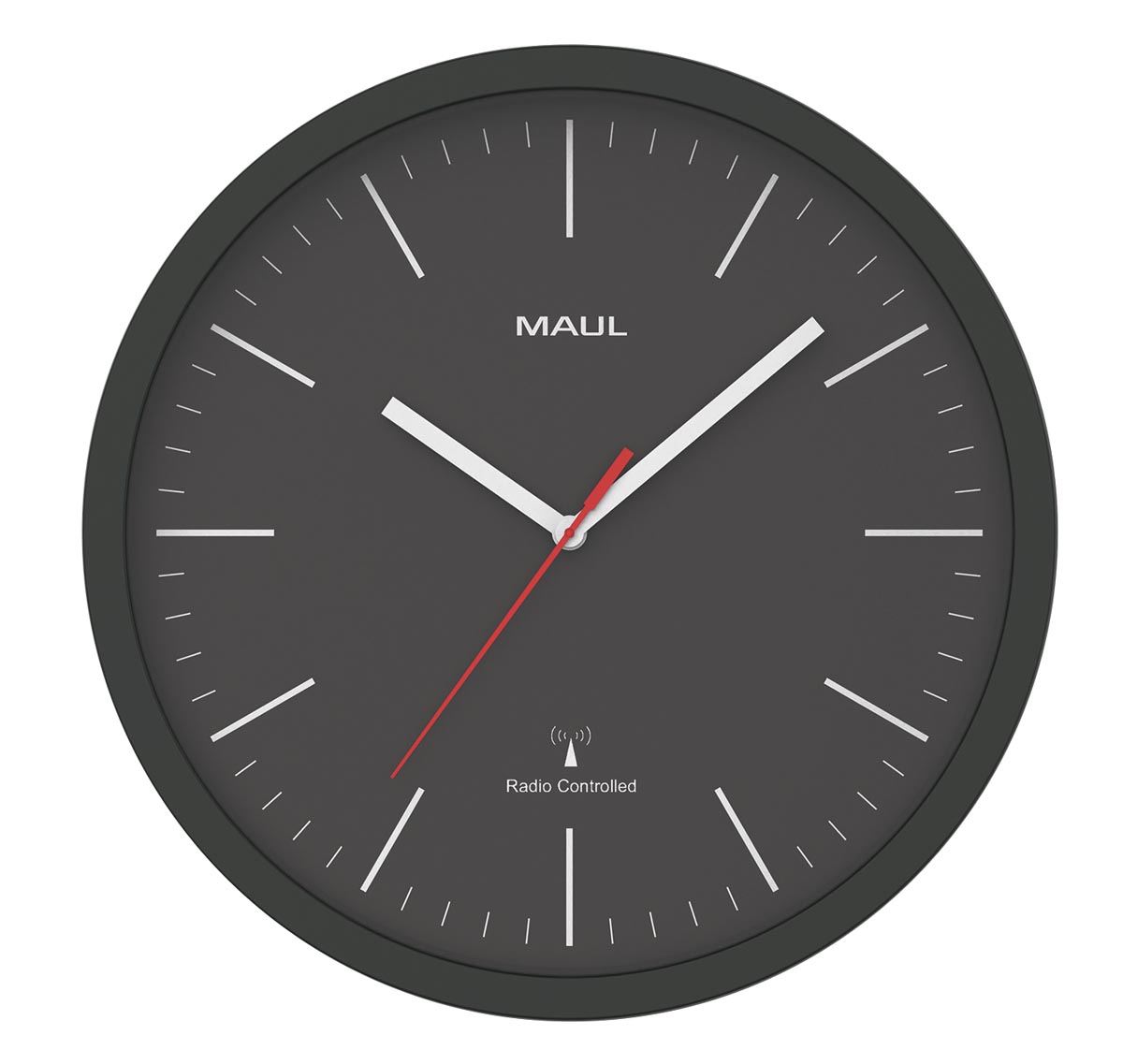 Maul wandklok MAULjump 30 RC, zwart Maul wandklok MAULjump 30 RC, zwart