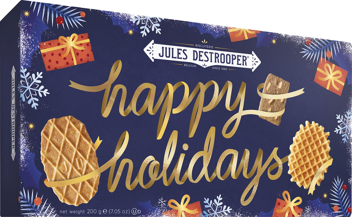Jules Destrooper Happy Holidays, doos van 200 g