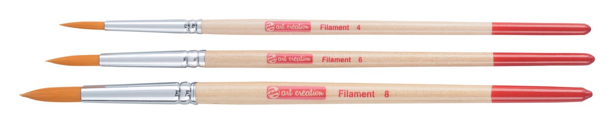 Talens Art Creation aquerelpenselenset polyester, set met 3 penselen afbeelding