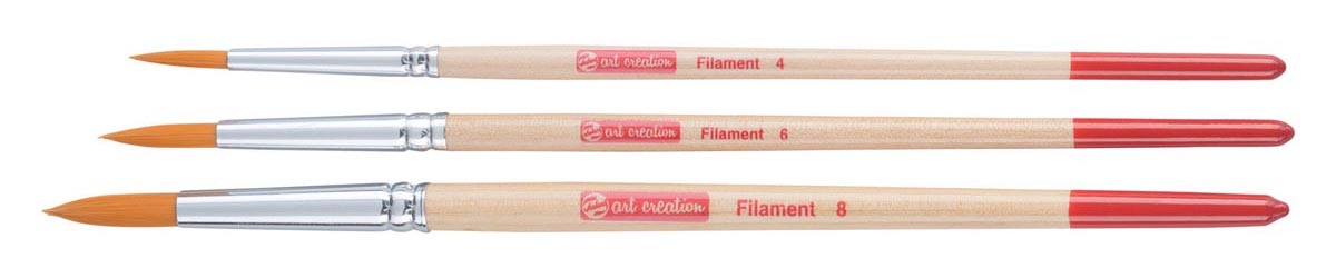 Talens Art Creation aquerelpenselenset polyester, set met 3 penselen
