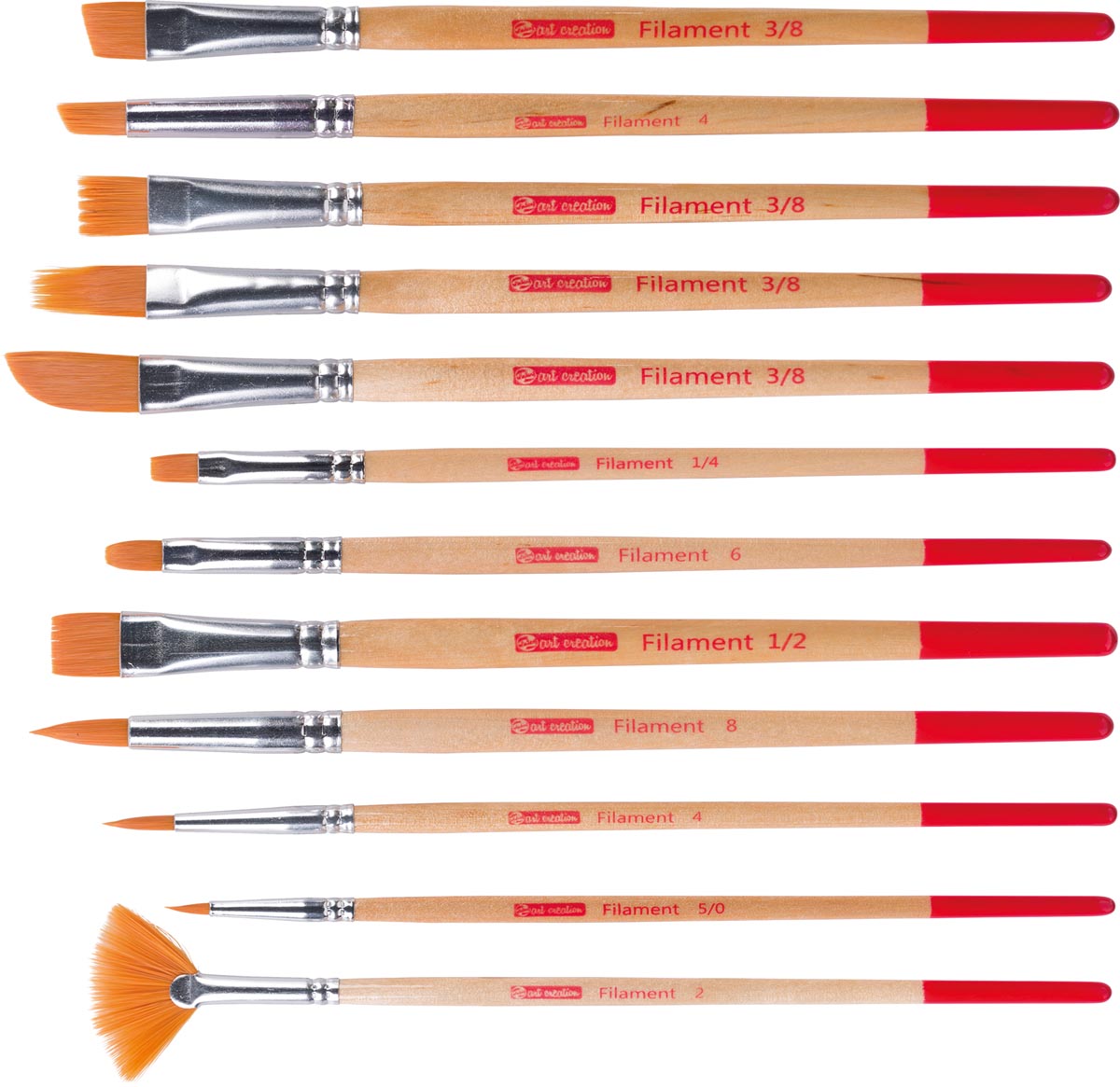 Talens Art Creation aquarelpenselen polyester assorti, set van 12 penselen Talens Art Creation aquarelpenselen polyester assorti, set van 12 penselen