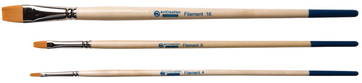 Talens Art Creation Penselenset Polyester Plat Set Met 3 Penselen huismerk kopen in de aanbieding