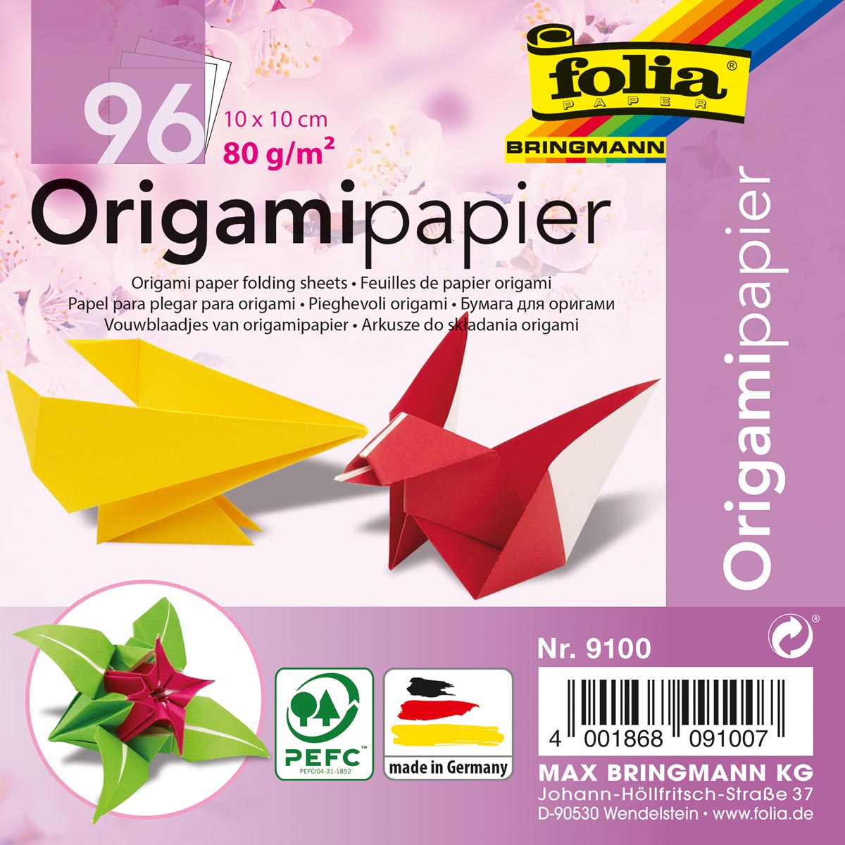 Folia Vouwblaadjes ft 10 x 10 cm afbeelding