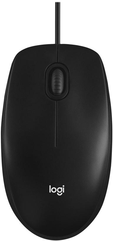 Logitech muis M100, zwart
