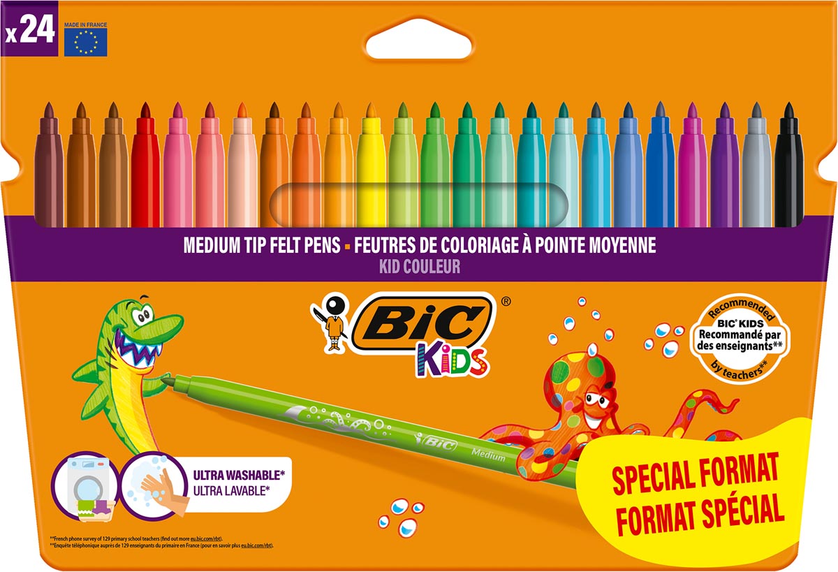 Bic Kids viltstift Couleur, blister van 18 + 6 gratis