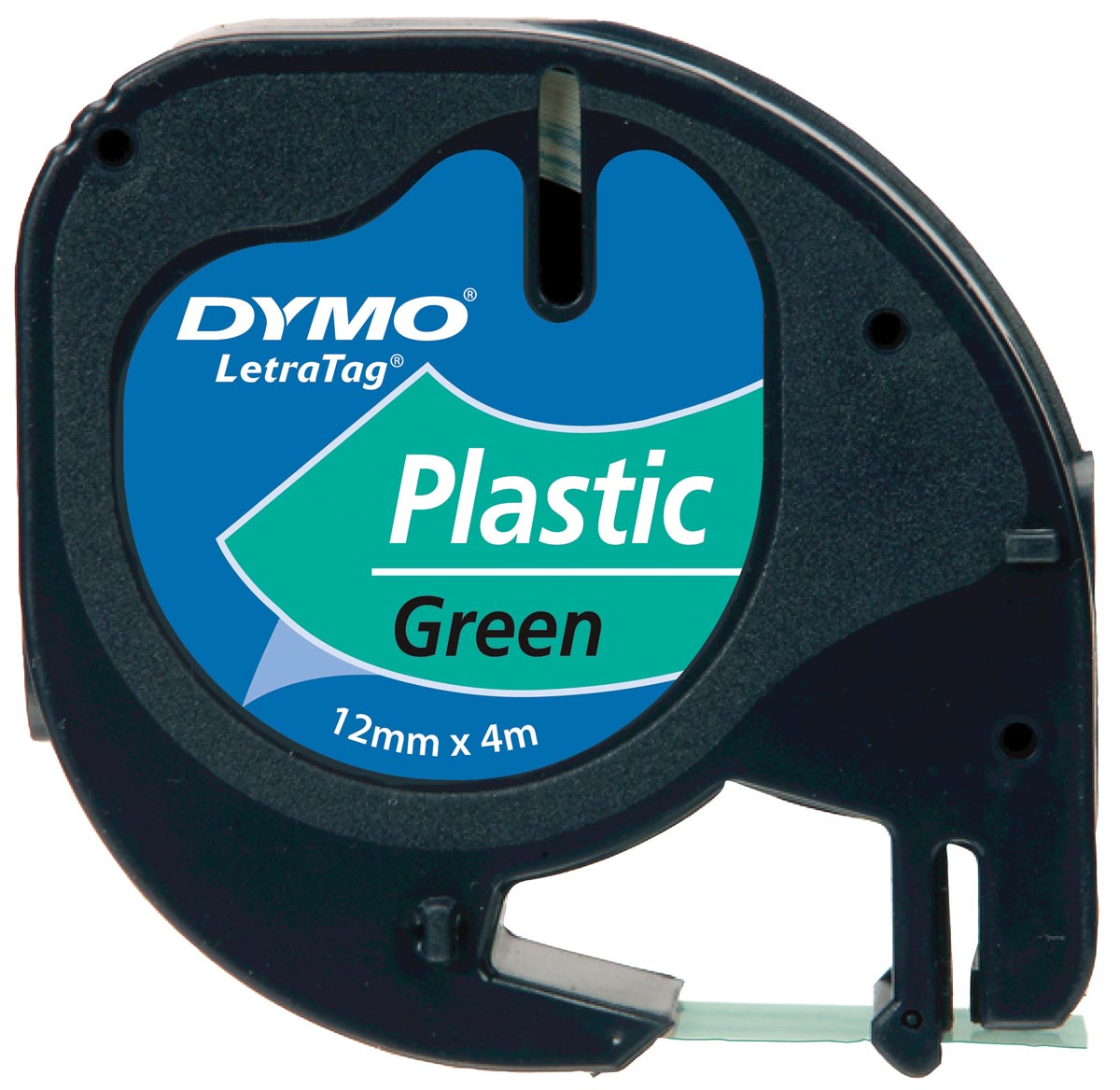 Dymo LetraTAG tape 12 mm, plastic groen