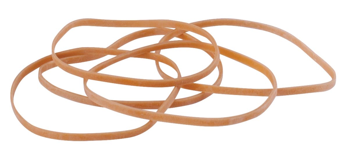 Pergamy elastieken 3 mm x 100 mm, doos van 500 g Pergamy elastieken 3 mm x 100 mm, doos van 500 g