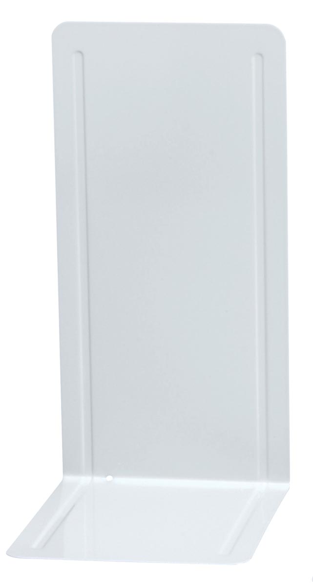 MAUL ordner- boekensteun metaal 24X12x24cm set van 2 stuks wit afbeelding