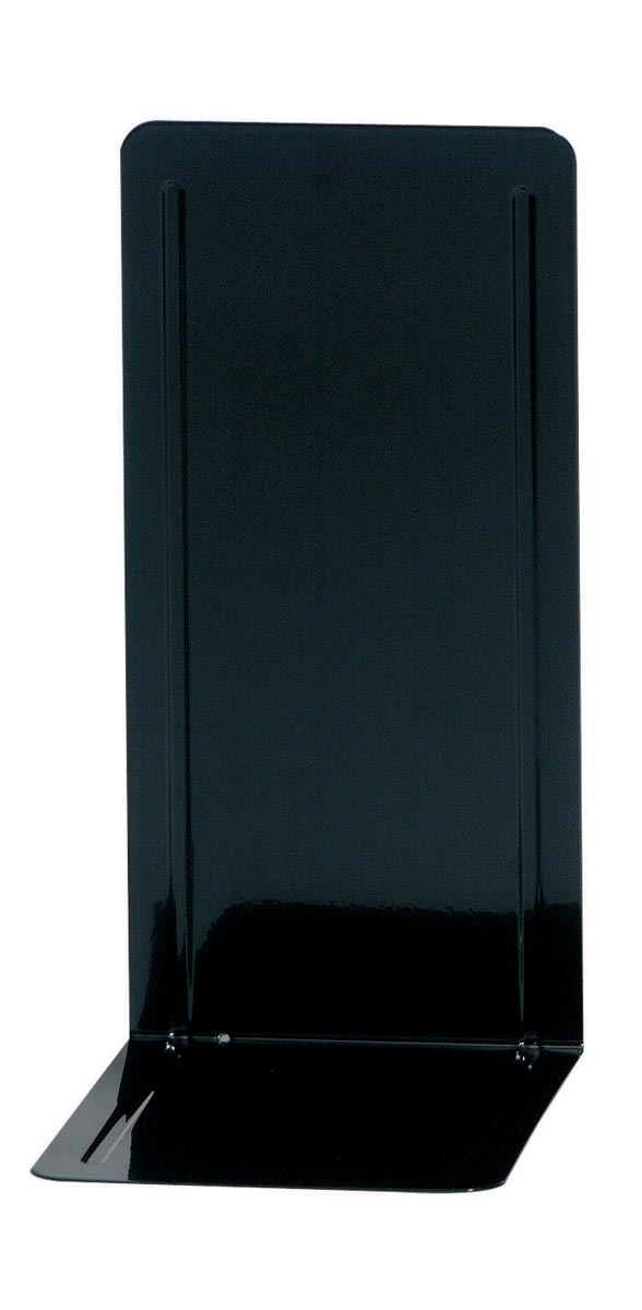 MAUL ordner- boekensteun metaal 13 x 14 x 24 cm set van 2 stuks zwart afbeelding