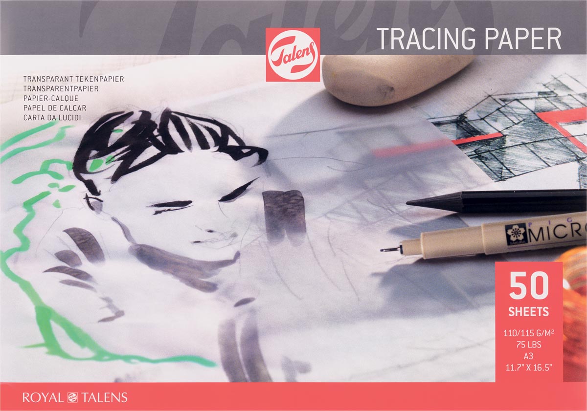 Talens kalkpapier, 110 g/m², ft A3