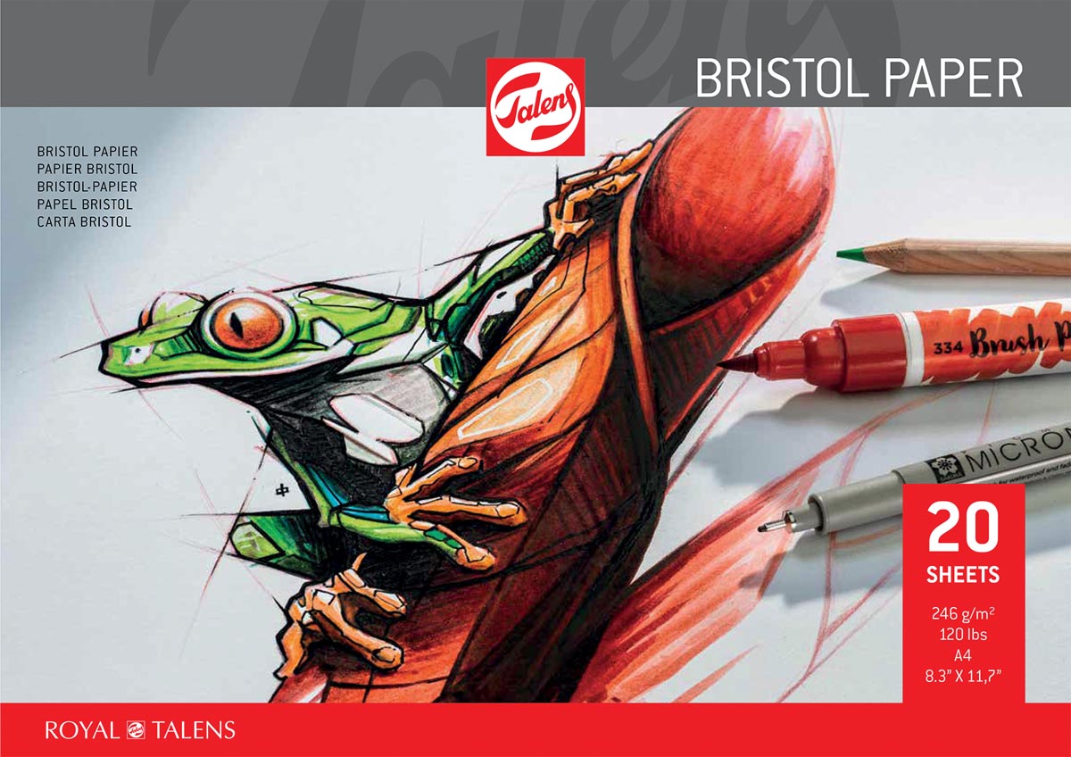 Talens Bristol papier, 250 g/m², ft 21 x 29,7 cm (A4) Talens Bristol papier, 250 g/m², ft 21 x 29,7 cm (A4)