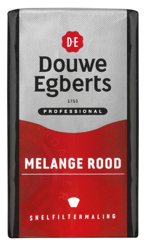 Douwe Egberts koffie, Melange rood, pak van 250 g Douwe Egberts koffie, Melange rood, pak van 250 g