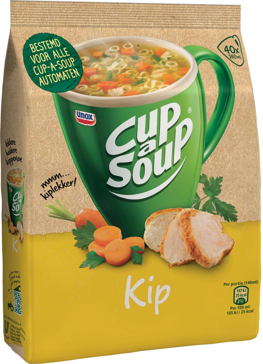 Cup-a-soup kip, voor automaten, 40 porties