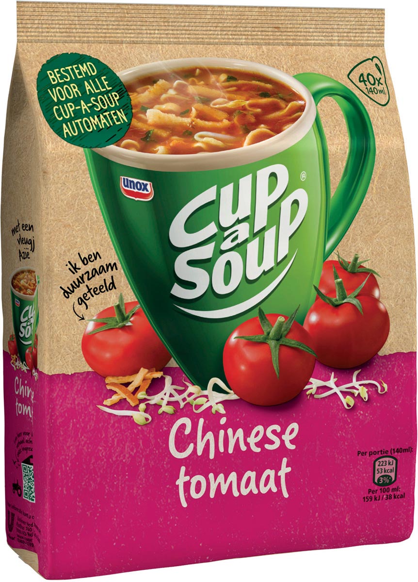 Cup-a-Soup Chinese tomaat, voor automaten, 40 porties