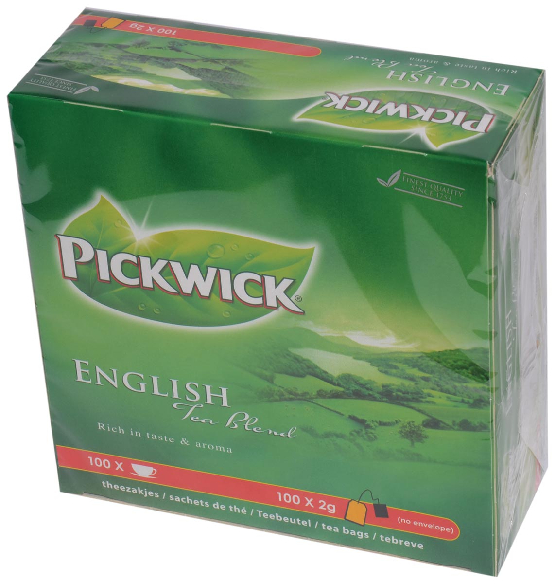 Pickwick thee, English Tea Blend, pak van 100 stuks van 2 gram afbeelding