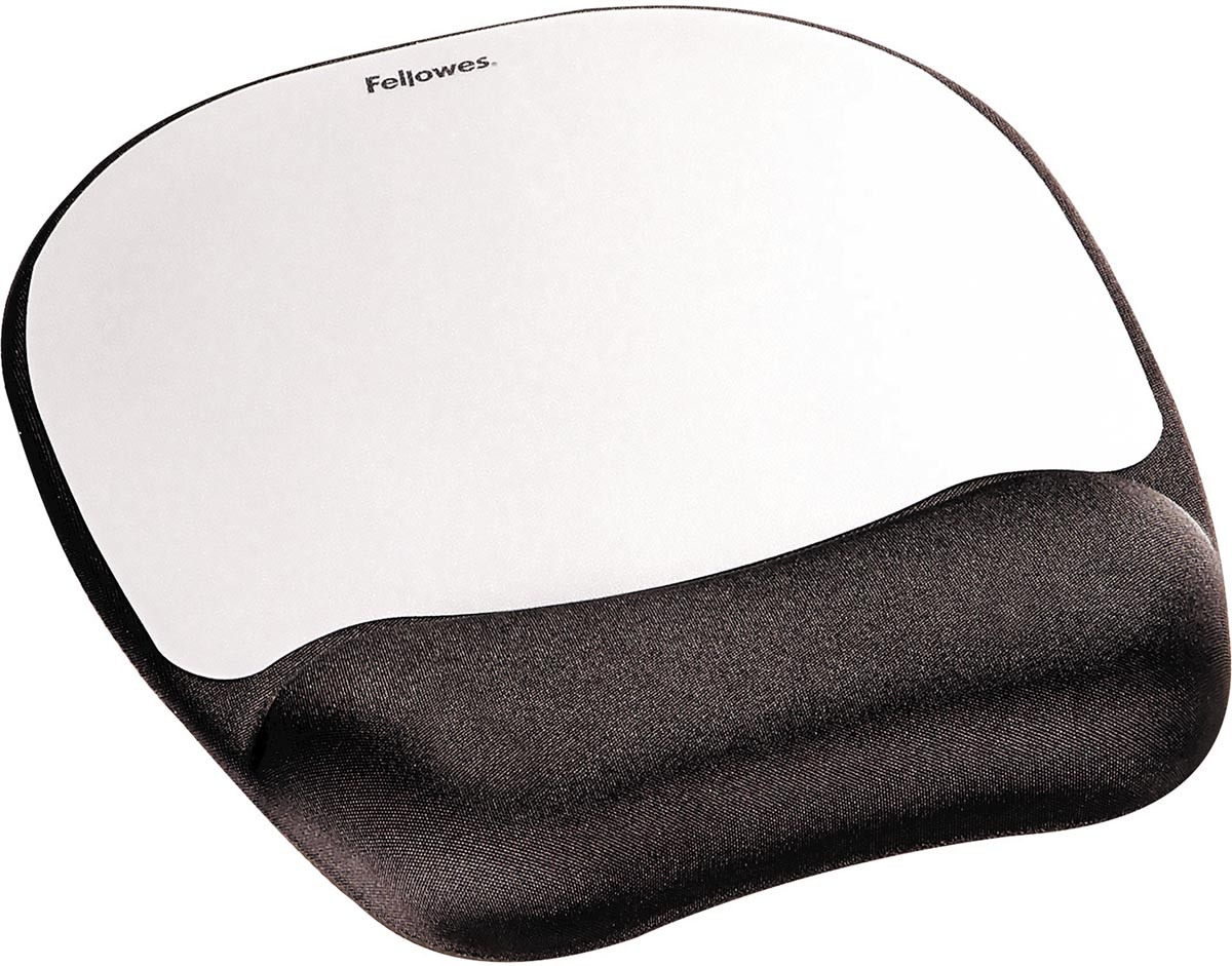Fellowes Memory Foam muismat met polssteun, zwart Fellowes Memory Foam muismat met polssteun, zwart
