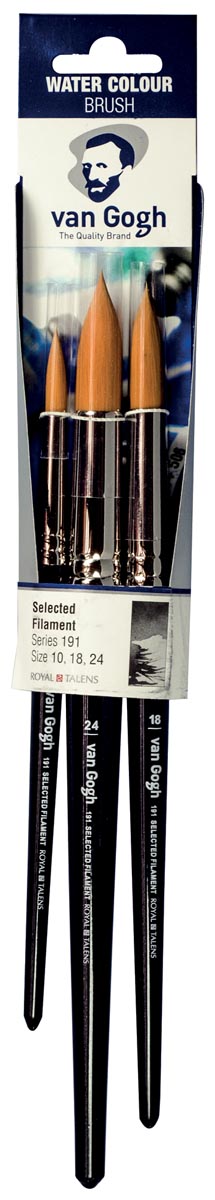 Van Gogh aquarelverf penselenset 191 groot, set met 3 penselen Van Gogh aquarelverf penselenset 191 groot, set met 3 penselen